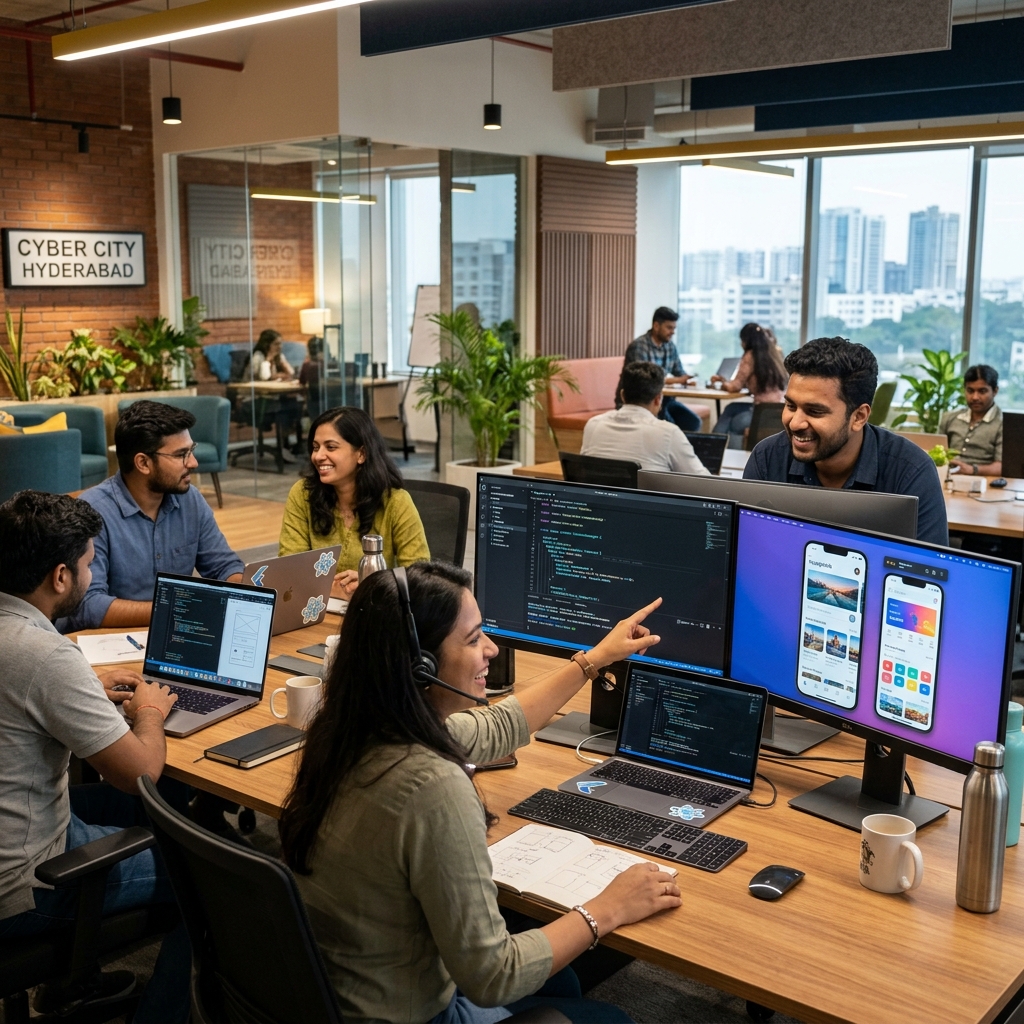 Mobile app developer in Hyderabad building Flutter iOS Android app